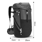 Outdoor-Rucksack mit wasserdichtem Material und vielen praktischen Fächern
