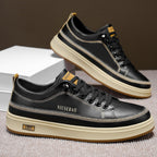 Stylische Ledersneaker für Damen mit bequemer Dämpfung und rutschfester Sohle