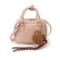 Damen Mini-Handtasche mit süßem Anhänger