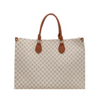 Damen elegante Tragetasche mit hochwertigem Monogramm-Design