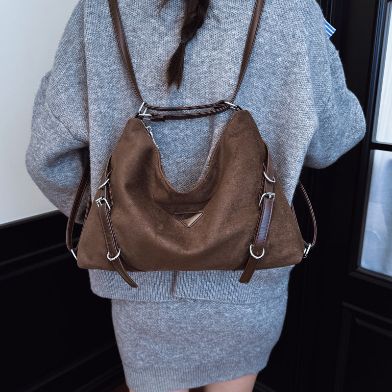Damen Schultertasche mit abnehmbarem Schultergurt und modernem Design