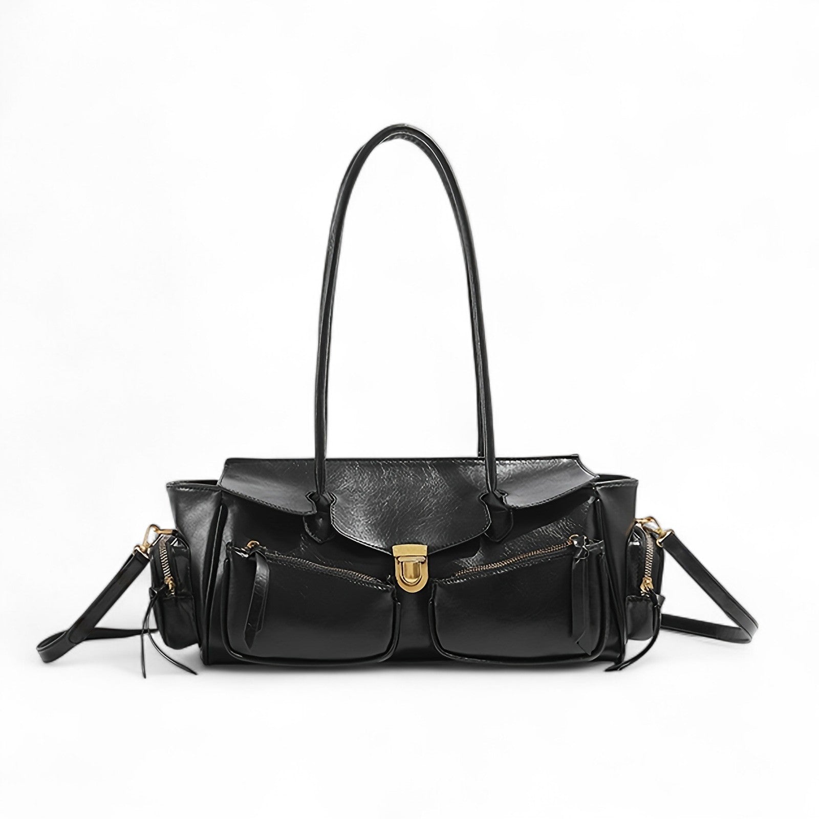 Retro-Stil Leder Handtasche