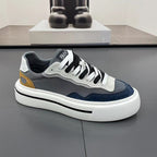 Damen Mode Sneakers mit hoher Plateausohle und atmungsaktiver Struktur