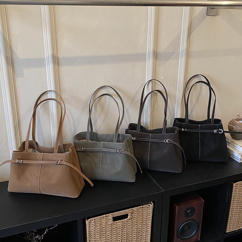 Damen Tote Bag aus hochwertigem synthetischem Leder mit elegantem Schultergurt