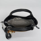 Damen elegante Handtasche aus hochwertigem Wildleder und Lederakzenten