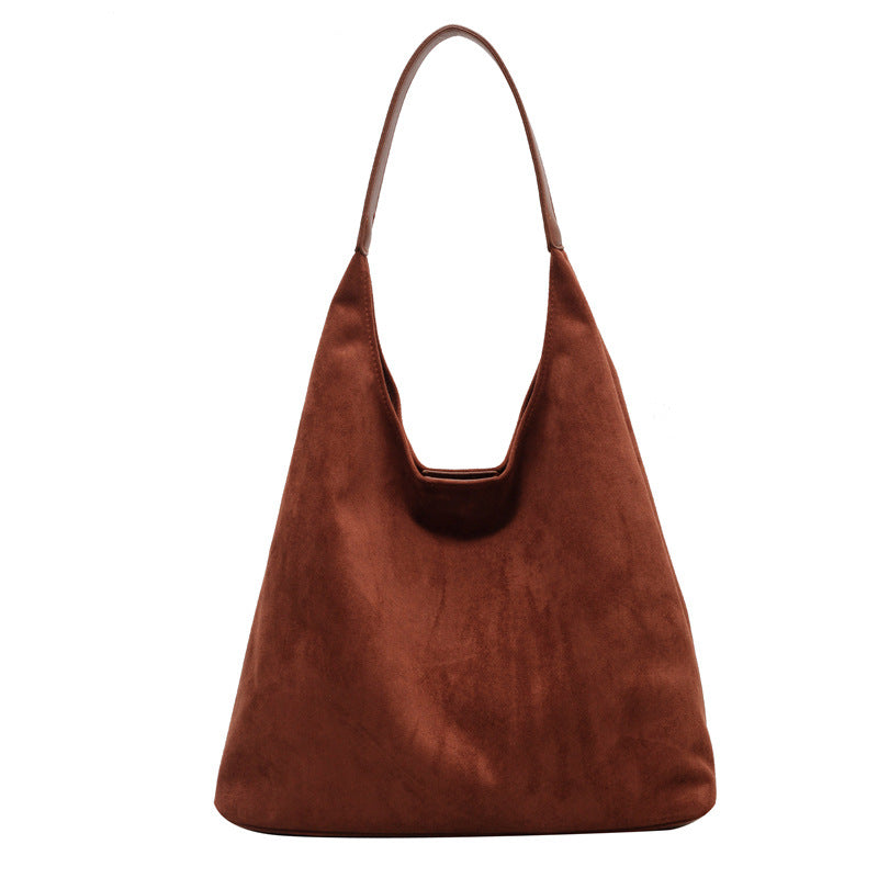Damen Wildleder Schultertasche