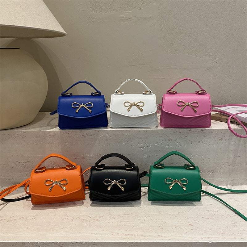 Damen Mini-Handtasche mit eleganter Schleifendekoration
