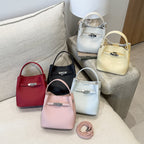 Damen Mini Tasche mit abnehmbarem Plüschanhänger