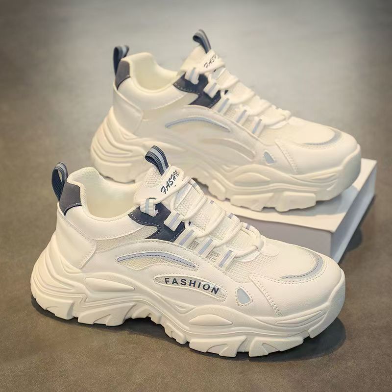 Modische Damen Chunky Sneakers mit atmungsaktiver Obermaterialstruktur und rutschfester Sohle