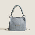 Damen Denim Mini Handtasche mit elegantem Kettenriemen