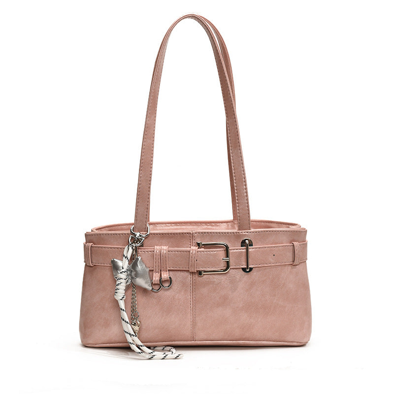 Damen Mini-Handtasche mit abnehmbarem Charm