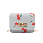 Damen Mini Clutch mit fruchtigem Kirschdesign