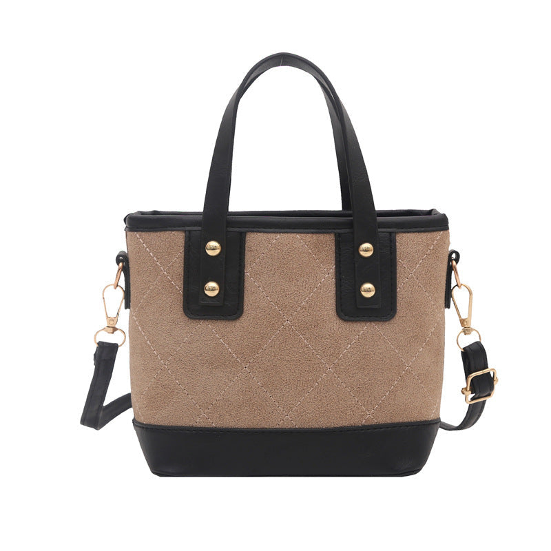 Elegante Mini-Eimer-Tasche für Damen mit abnehmbarem Schulterriemen