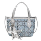 Damen Mini-Handtasche mit funkelndem Stern-Anhänger