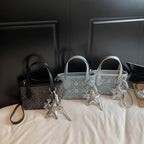 Damen Mini-Handtasche mit funkelndem Stern-Anhänger