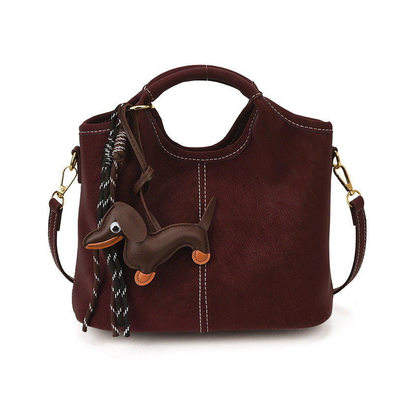 Damen flexible Hobo-Tasche mit abnehmbarem Mini-Portemonnaie