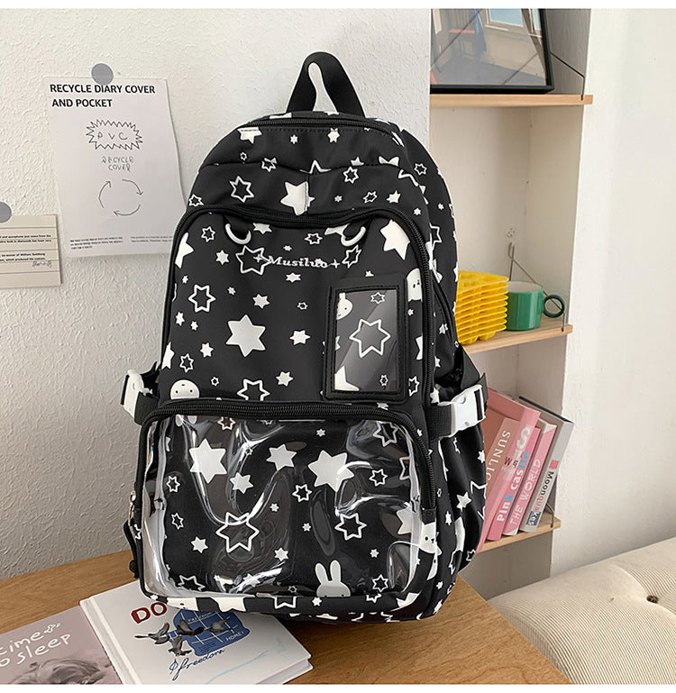Sternmuster Transparente Front-Rucksack