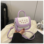 Damen Mini-Handtasche mit verspieltem Kirschmotiv