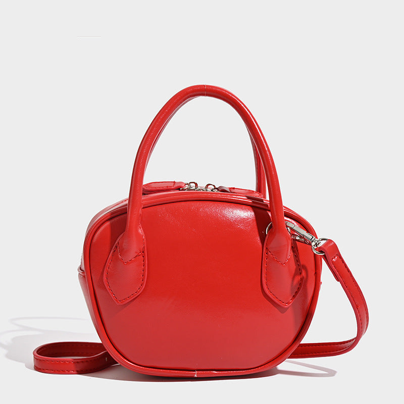 Damen Mini-Handtasche mit luxuriösen Lederakzenten