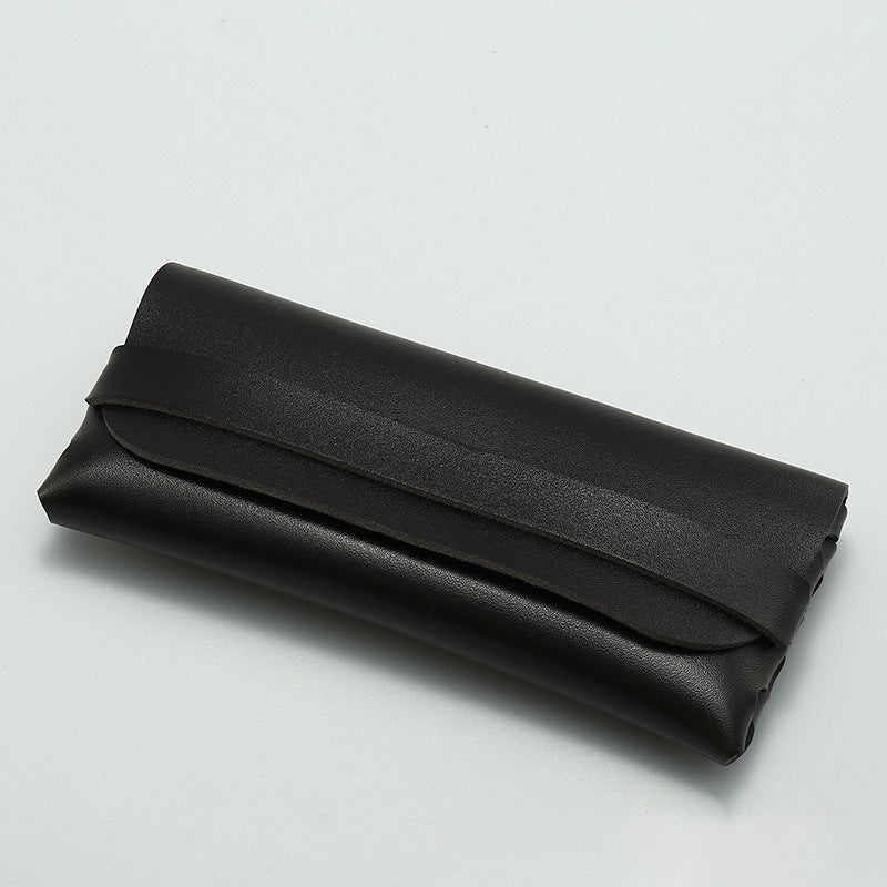 Faltbare Premium-Softleder-Sonnenbrillenrolle Tasche