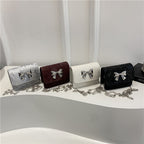 Damen Clutch mit verspielt gestaltetem Bow-Design