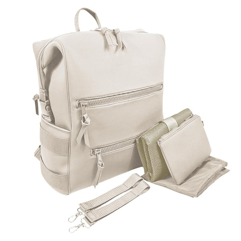 Multifunktionaler Rucksack mit integrierten Organisationsfächern und abnehmbarem Fächer-System