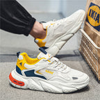 Moderne klobige Sneakers für Frauen mit atmungsaktiver Oberflächenstruktur