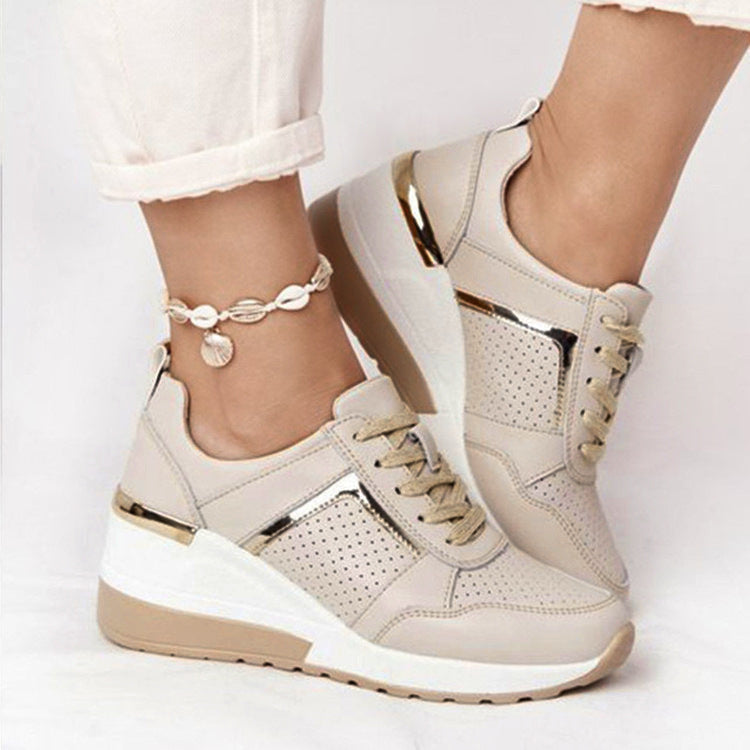 Damen modische Sneaker mit atmungsaktivem Obermaterial und stabiler Sohle