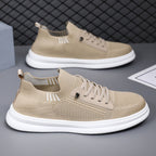 Herren-Sneaker mit atmungsaktivem Strickobermaterial und rutschfester Sohle