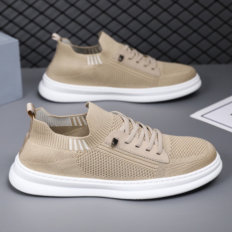 Herren-Sneaker mit atmungsaktivem Strickobermaterial und rutschfester Sohle