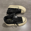 Damen High-Top Sneaker mit dicker Gummisohle und seitlichem Reißverschluss