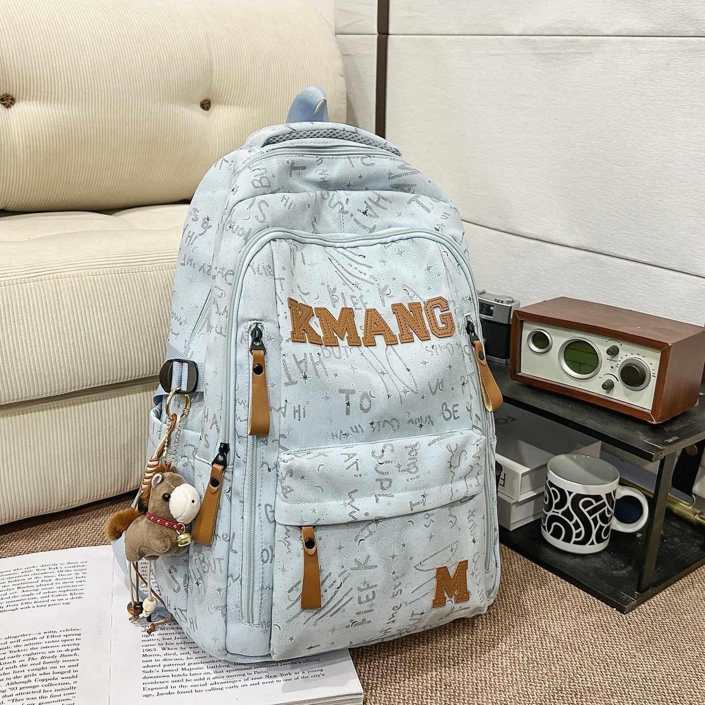Lässiger Canvas-Schulrucksack