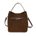 Damen elegante Wildleder Tote Bag