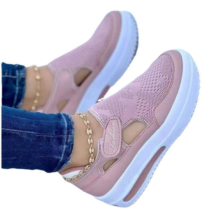 Damen Atmungsaktive Slip-On Sneaker mit Flexiblem Design und Gepolsterter Sohle