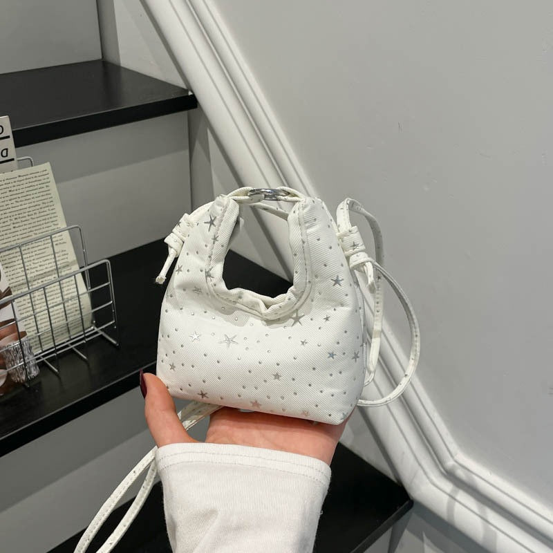 Frauen Mini Crossbody Tasche mit Sternmuster