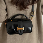 Damen elegante Mini-Handtasche mit praktischem Tragegriff und abnehmbarem Schulterriemen