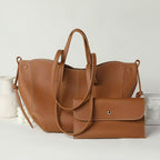 Damentasche mit praktischer Innentasche und abnehmbarer Brieftasche
