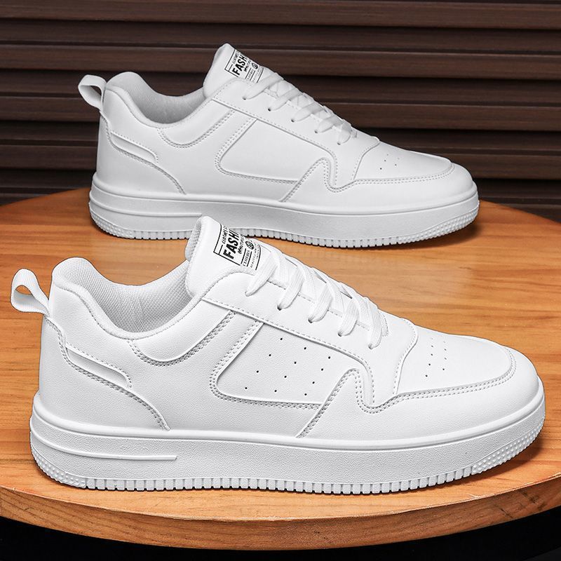 Damen Sportliche Leder Sneaker mit Gepolsterter Innensohle