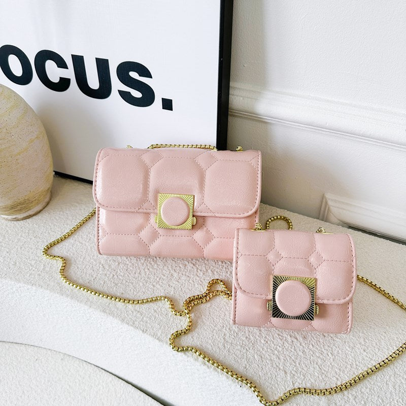 Damen elegante Handtasche mit passendem Mini-Portemonnaie