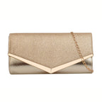 Damen elegante Clutch-Tasche mit Glitter-Akzent