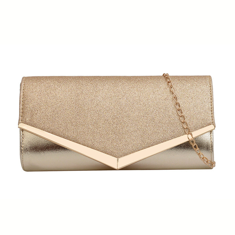 Damen elegante Clutch-Tasche mit Glitter-Akzent