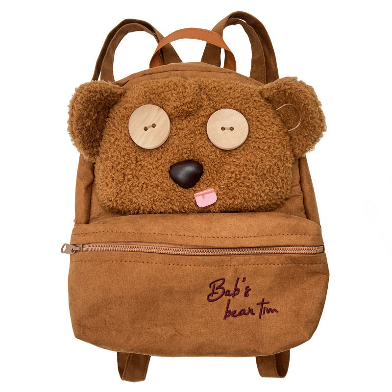 Plüsch Bärenförmiger Schulrucksack