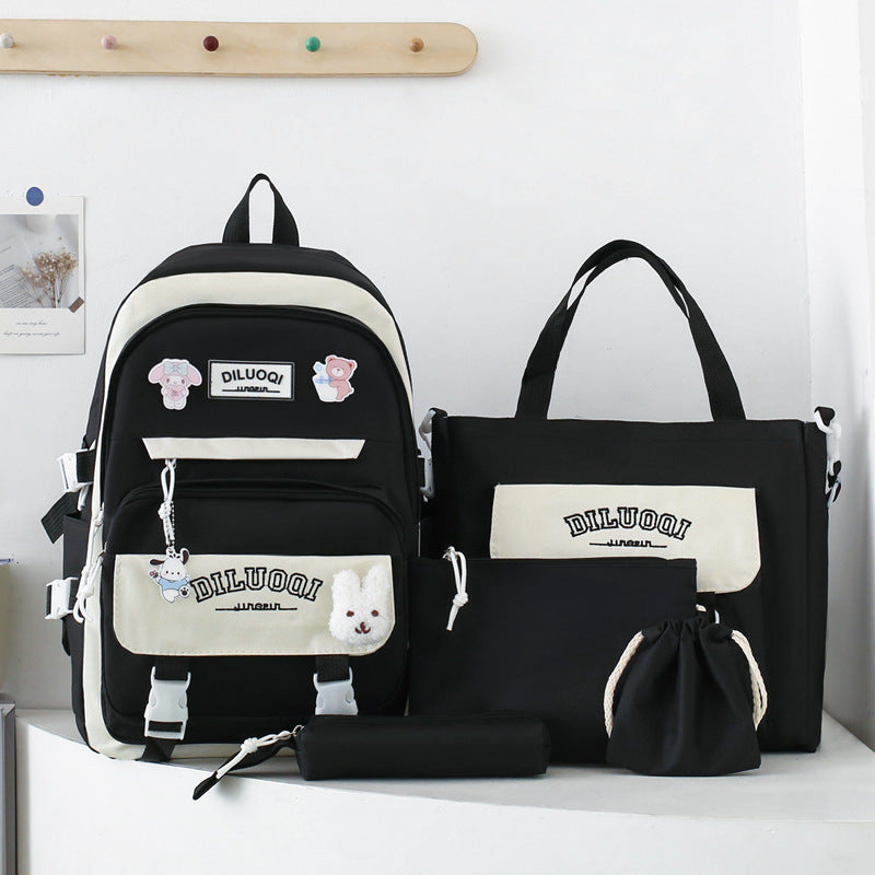 Multi-Zweck-Schulrucksack und Tragetasche Set
