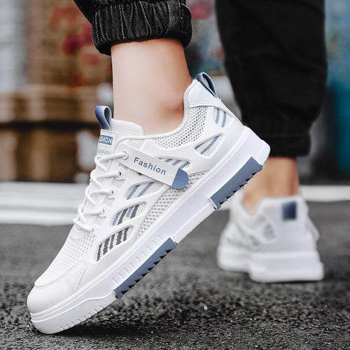 Damen atmungsaktive Freizeitsneaker mit flexiblem Mesh-Obermaterial und rutschfester Sohle