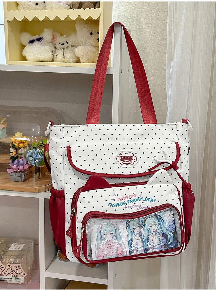Lässiger Stilvoller Tote Schulrucksack