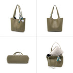 Damen modische Tragetasche mit abnehmbarer Schleifenaccessoire