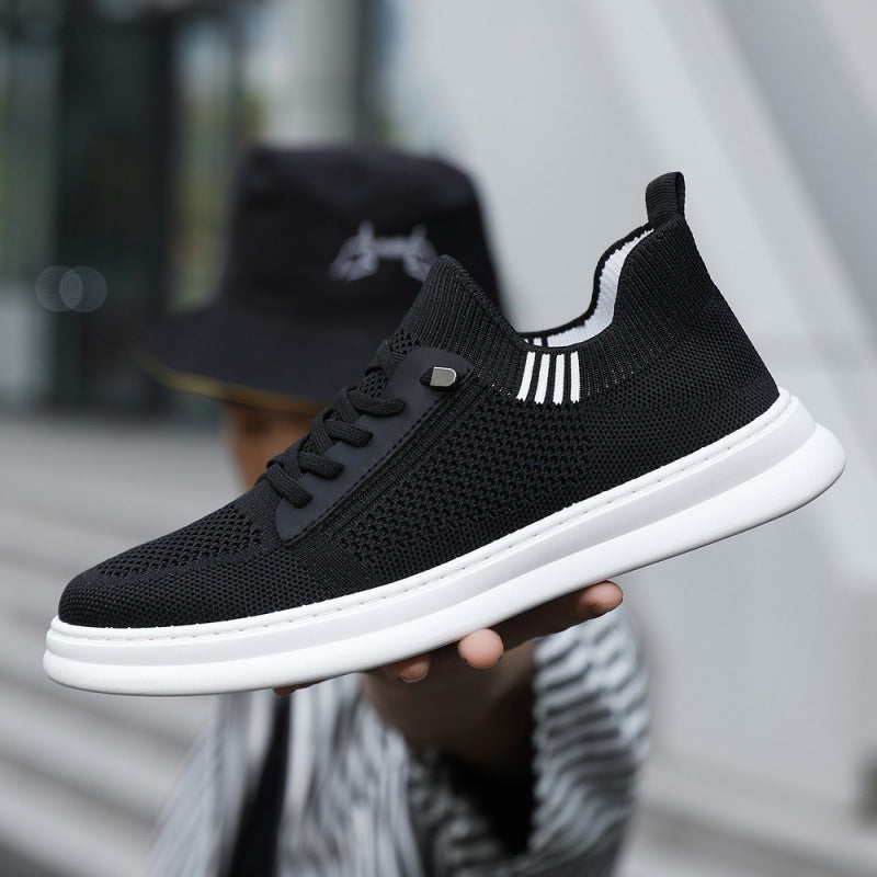 Herren-Sneaker mit atmungsaktivem Strickobermaterial und rutschfester Sohle