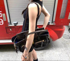 Retro-Stil Leder Handtasche