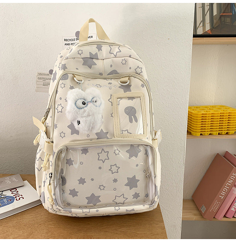 Sternmuster Transparente Front-Rucksack