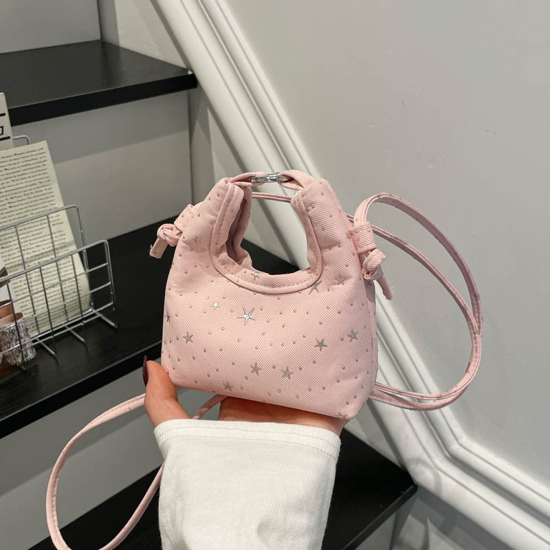 Frauen Mini Crossbody Tasche mit Sternmuster
